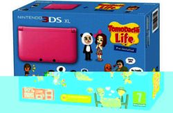Nintendo 3DS XL Pink Console with Tomodachi Life Bundle